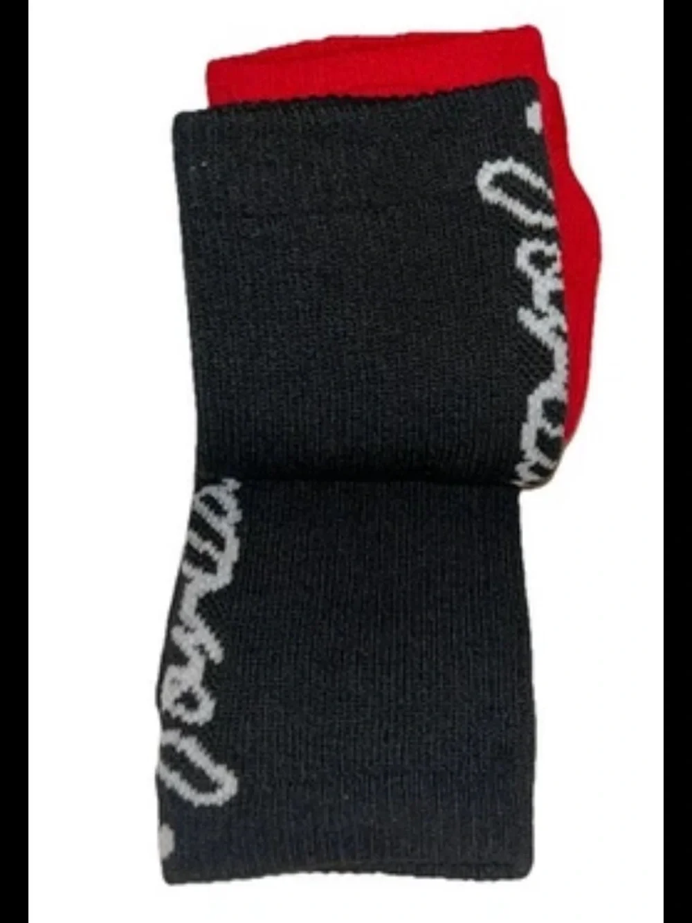Nike Jumpman Kids Crew Socks 2 Pair Youth 5Y-7Y Red Black w Jordan Logo Cushion